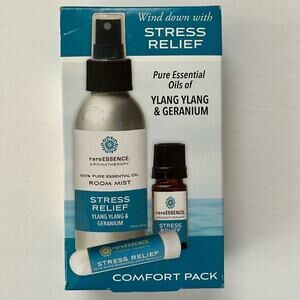 RareEssence Stress Relief Comfort Pack Essential Oils Ylang Ylang Geranium